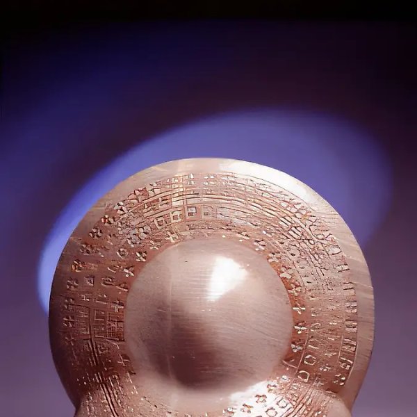 On Yellow: Circle, 1995, chamotte, glazes, engobes, 60x65x30
