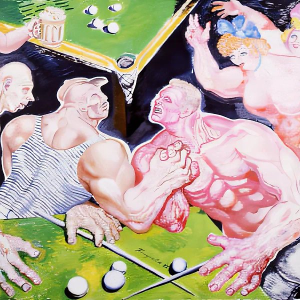 Поединок, 1995, холст, масло, 130х160