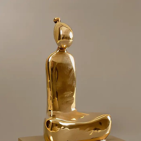 Sitting, 1995, bronze, 28х17х13
