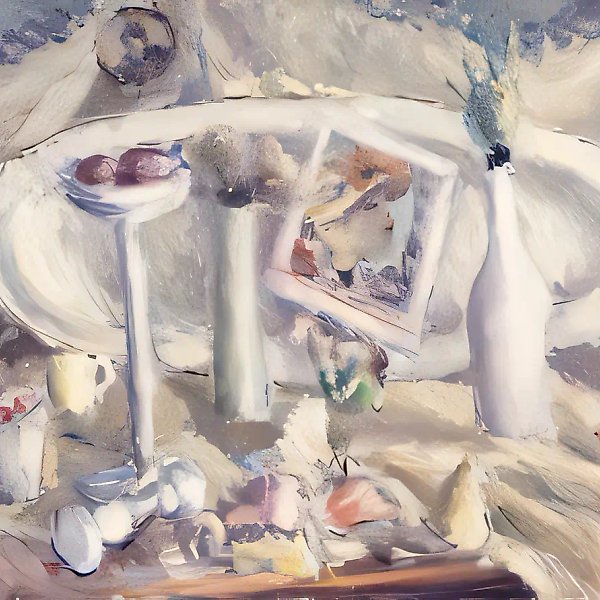 Натюрморт с длинным блюдом, 1993, холст, масло, 60х80