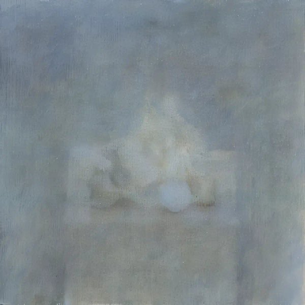 Four Shells and a Ball, 1984, oil on canvas, 50x51