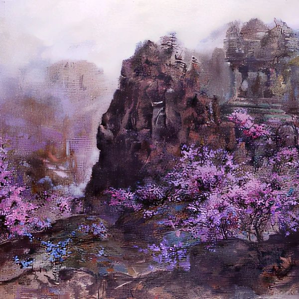 Майская ночь, 1996, масло на холсте, 70x80