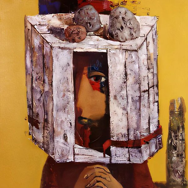 Space, 1996, oil on canvas, 70x70