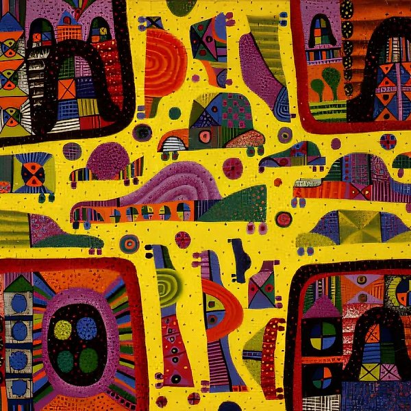 Желтый перекресток, 1994, холст, масло, 34 х 45.5 см Частное собрание, Москва