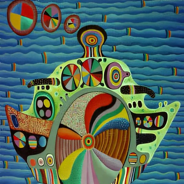 Пароход, 1993, холст, масло, 50x70 см. Частная коллекция, Германия