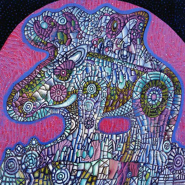 Лосенок Хийси. Руна 14. Из серии "Калевала"., 1996, холст, масло, 60х70