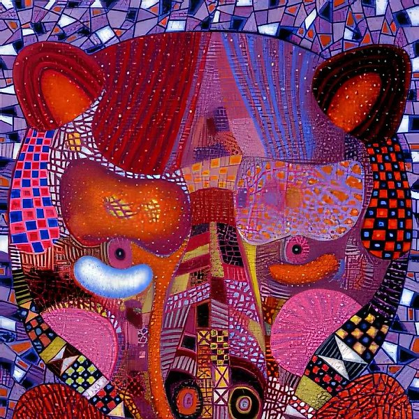 Отсо, яблочко лесное. Руна 46. Из серии "Калевала"., 1996, холст, масло, 70х55