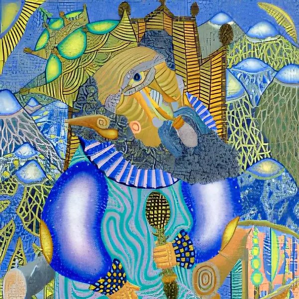 Доврский дед. Из серии “Пер Гюнт. Г.Ибсен”., 1998, холст, масло, 70х50 Собственность автора