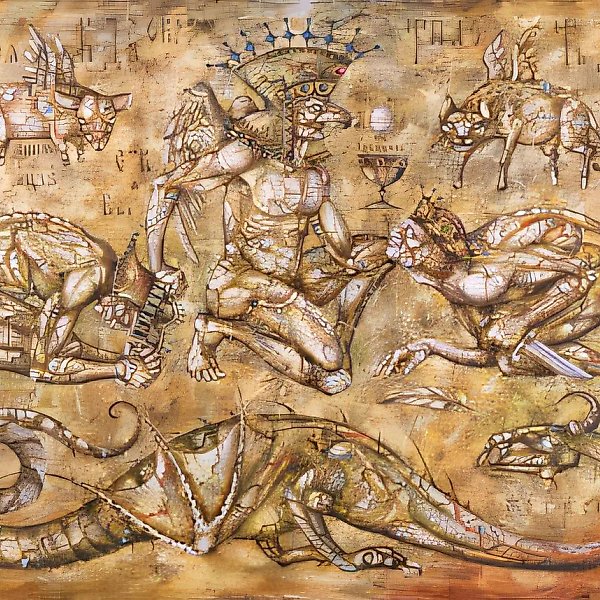 Мимикрия, 1996, масло на холсте, 140x190