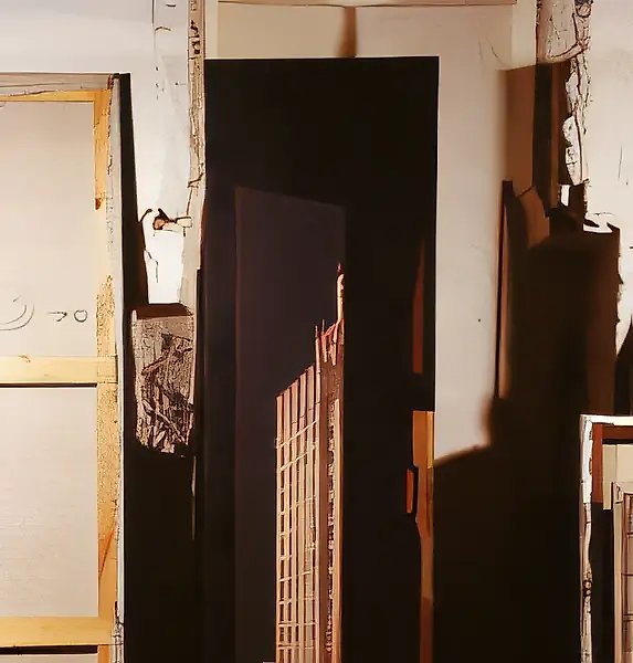 Building, 1995, oil on canvas, 250x65