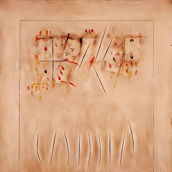 Solitaire. Morning, 1981, canvas, mixed technique, 80x80