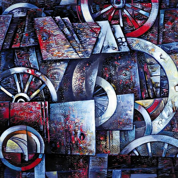 Движение, 1993, масло на холсте, 78x99