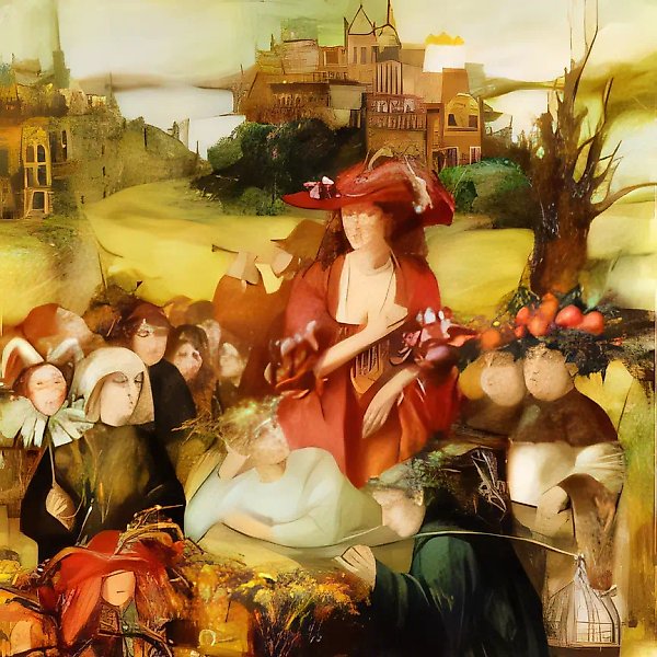 Искушение II, 1995, холст, масло, 140х140