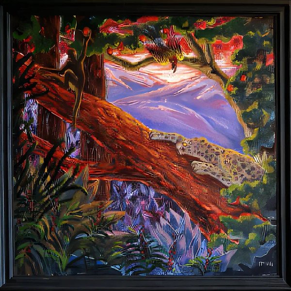 Линия жизни, 1994, масло на холсте, 70x70. Собственность автора