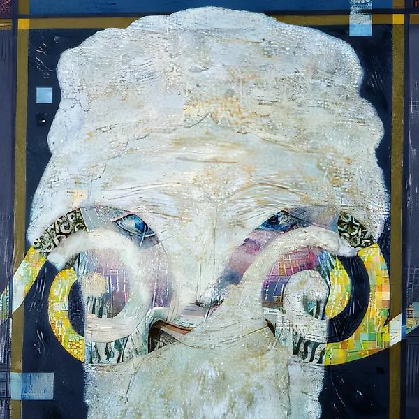 贝尔加马，1996年，布面，混合技法，100 x 80 cm