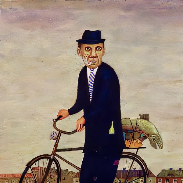 Вася, 1994, масло на ДВП, 40x50 см. Частная коллекция, Москва