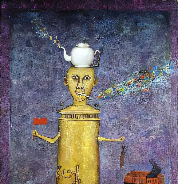 Самоварная душа, 1992, акрил на картоне, 30x41 см. Частная коллекция, Австрия