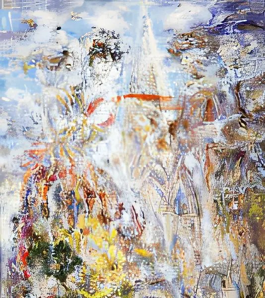 Свадьба, 1992, фанера, масло на холсте, 56x34. Собственность автора