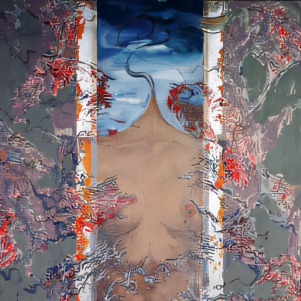 Babubi, 1988, cardboard, tempera, 105x83 Author`s property