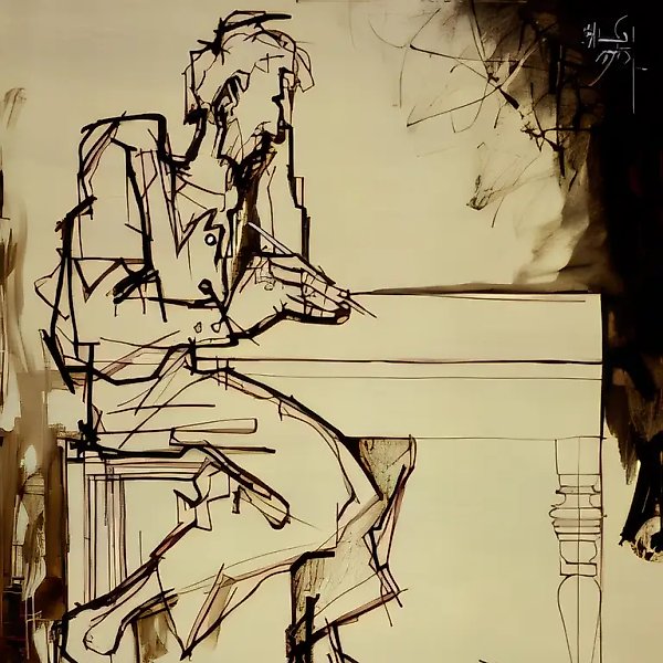 Leaf. From the triptych «Robinson`s Everyday Life», 1993, canvas, oil, acrylic, 170x150. Author`s property