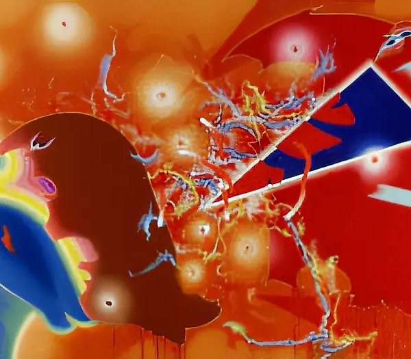 Триединство Фрейда, 1989, холст, масло, 90 х 200 см Собственность автора