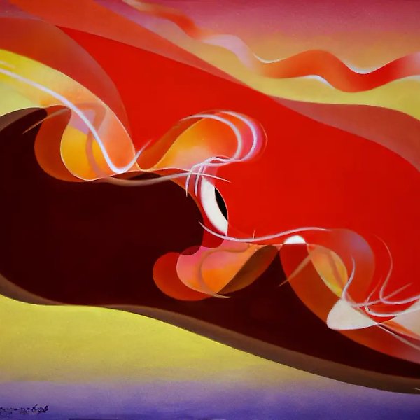 Ночные шорохи лекалл, 1996, холст, масло, 62 х 100 см Собственность автора