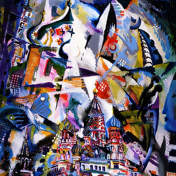 Умом Россию не понять..., 1996, холст, масло, 100х80 Собственность автора