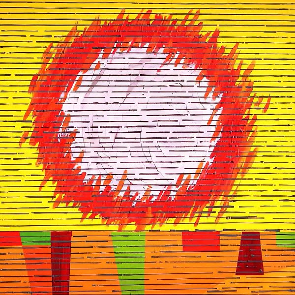 Red Vineyards, 1997, canvas, oil, 90x90, $850. Author`s property