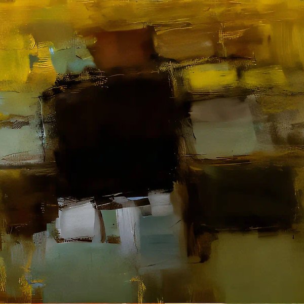 Untitled, 1997, cardboard, oil, 86x101 Author's property