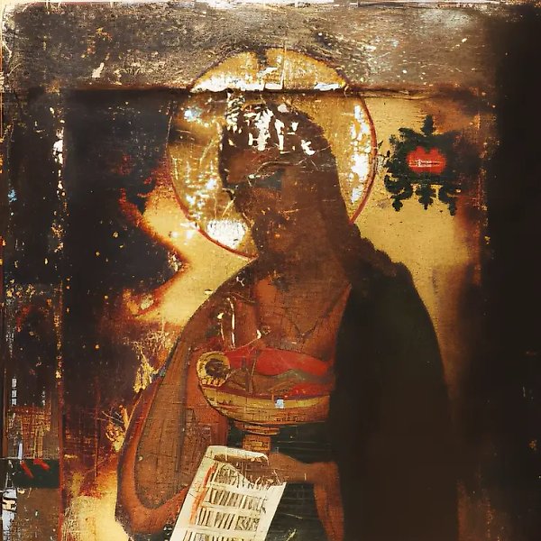 Образ "Иоанн Предтеча" (до реставрации), , XVIII век, левпас, яичная темпера, доска, аналойная Частная коллекция