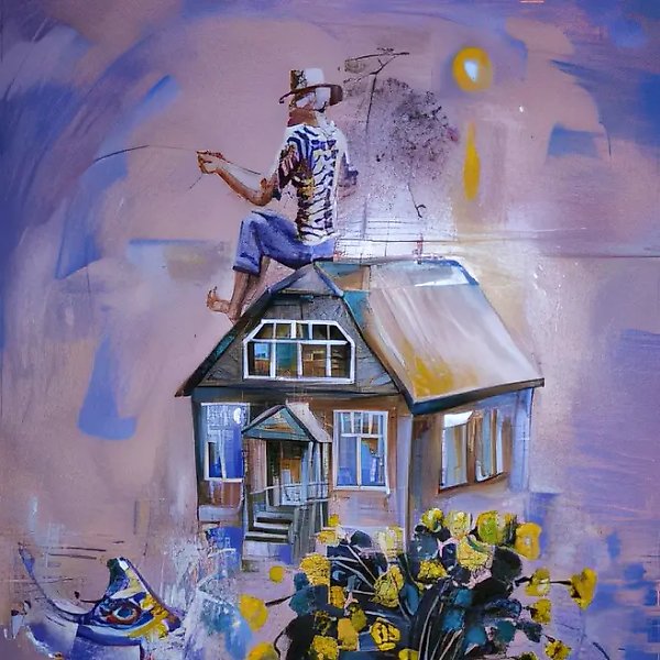 Мой дом, 1994, холст, масло, 100x80. Собственность автора, $700