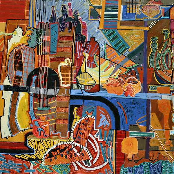 Испанская гитара, 1994, холст, масло, 80 х 100