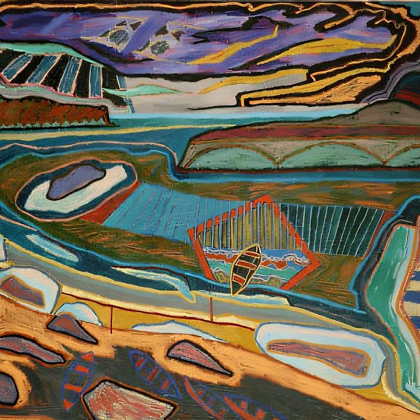 Залив, 1994, холст, масло, 80 х 100