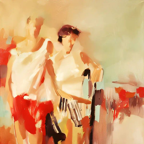 Девушки, 1996, холст, масло, 128 х 117