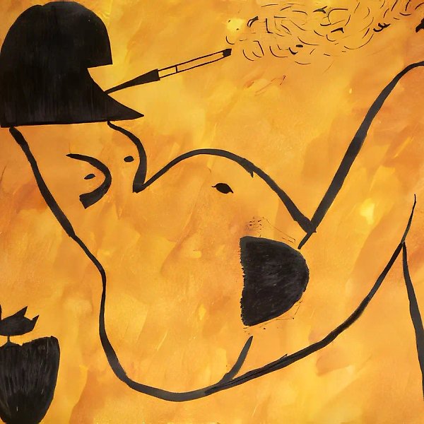 Face of Bohemia, 1997, paper, watercolour, 50x70. Property of «I plus» gallery