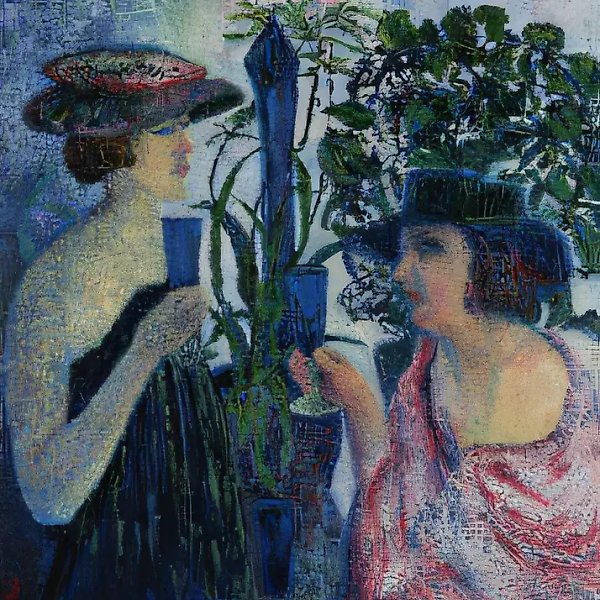 Tristia., 1996, холст ,масло, 100 х 80