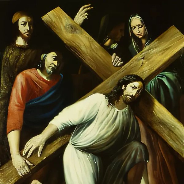 Голгофа., 1996, холст, масло, 120 х 100
