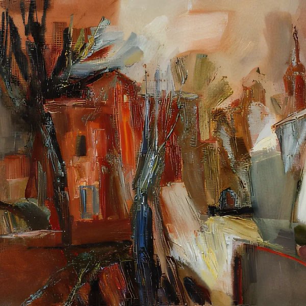 Старый город, 1994,   холст, масло,  58,5 x 73