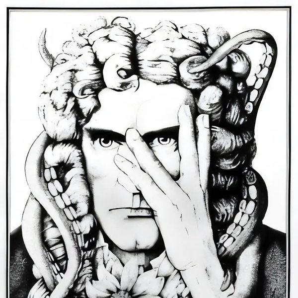 Повелитель мух, 1990, тушь, перо, бумага, 42 x 31