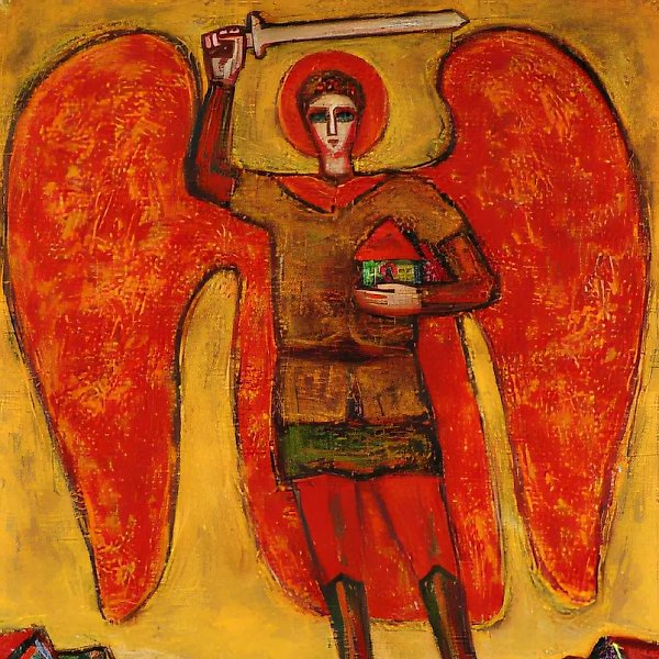 Заступник земли русской., 1996, холст, масло, 100х90