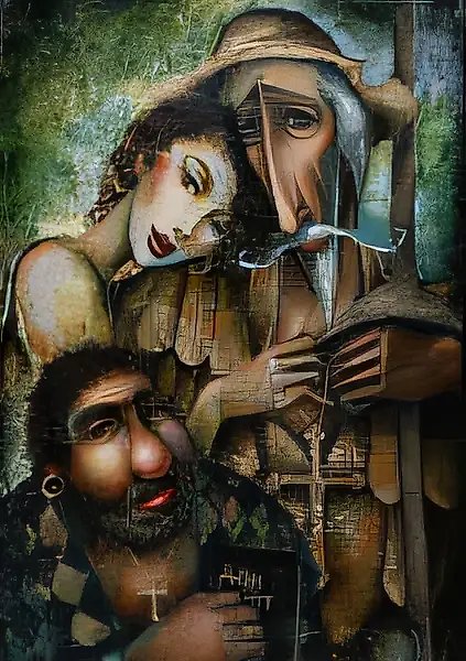 Дон-Кихот., 1997, холст, масло, 120х55