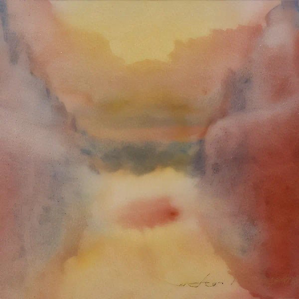 Медитация 2, 1995, бумага, акварель, 20x20