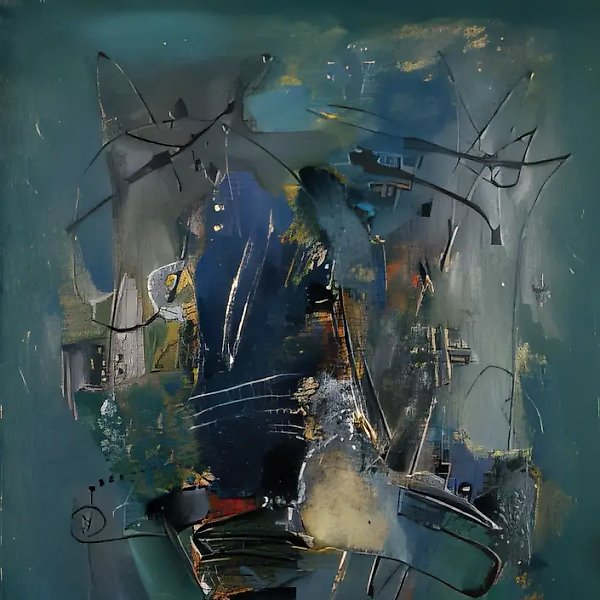 Ноктюрн., 1989, холст, масло, смешанная техника, 110 х 87