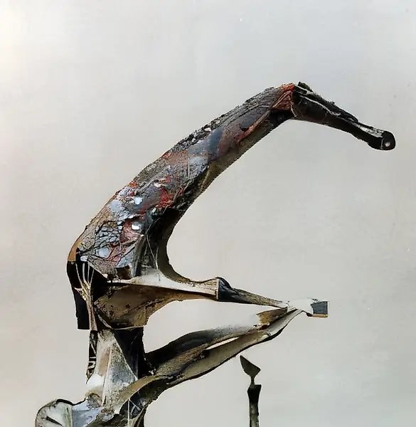 Икар, 1990, гипс, тонировка, 80x35x20