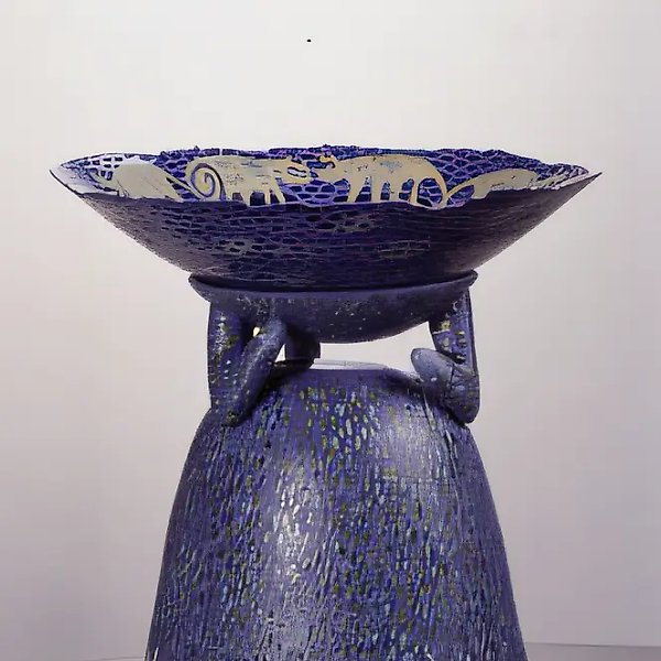 Синий, 1997, фарфор, подглазурная роспись, 300 х 43