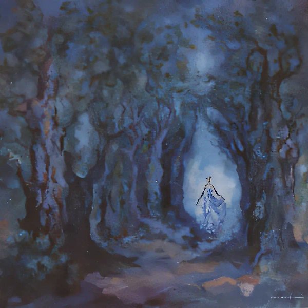 Аллея, 1994, холст, масло, 100x100