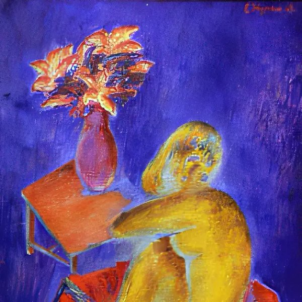 Обнаженная., 1965, холст, масло, 125х80 Сергиево Посадский музей - заповедник