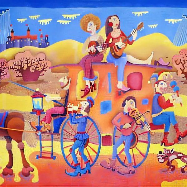 Шапито, 1998, холст, масло, 60x120. Собственность автора