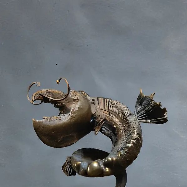 Sea Animal, 1997, bronze, stone, 35x25x20