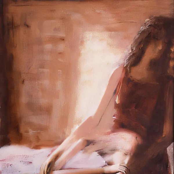 Motherhood  II, 1995, oil on canvas, tempera, 70x60